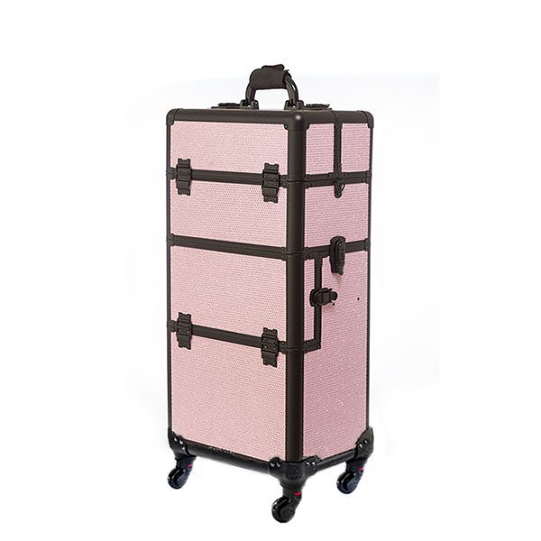 Επαγγελματική Βαλίτσα Με 4 Ρόδες TC-3360R Ροζ Glitter