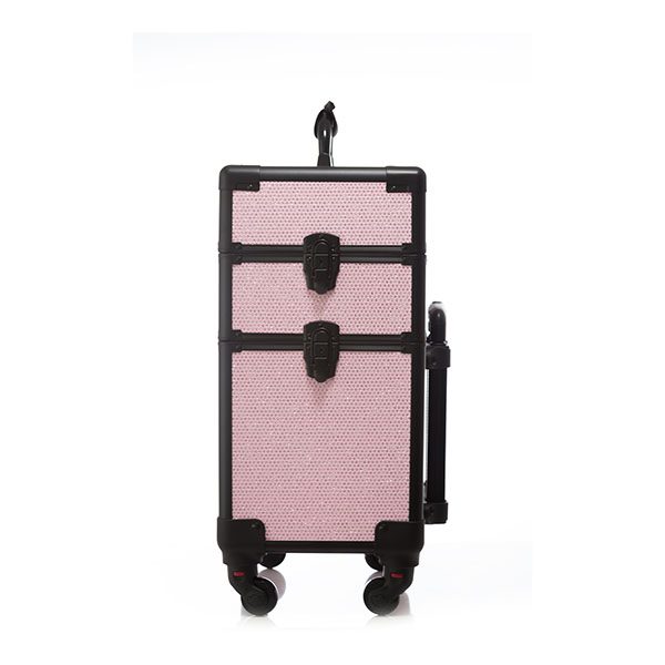 Επαγγελματική Βαλίτσα με 4 ρόδες TC-3362R Ροζ Glitter