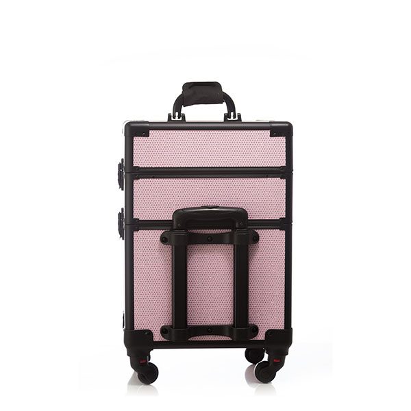 Επαγγελματική Βαλίτσα με 4 ρόδες TC-3362R Ροζ Glitter